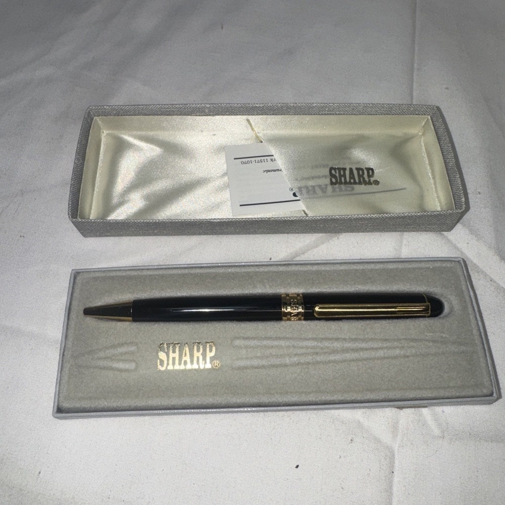 VTG Sharp International Ballpoint Pen Brown Gold‎ Accent Original Box NO INK